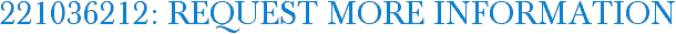 221036212: Request More Information