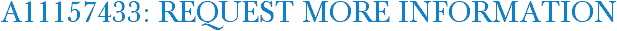 A11157433: Request More Information