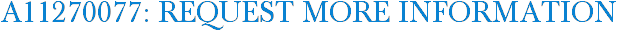 A11270077: Request More Information