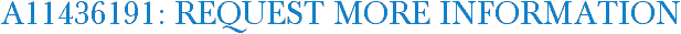 A11436191: Request More Information
