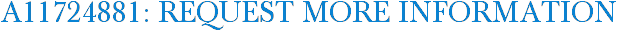 A11724881: Request More Information