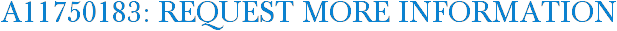 A11750183: Request More Information