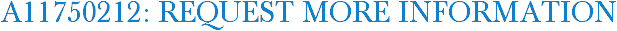 A11750212: Request More Information