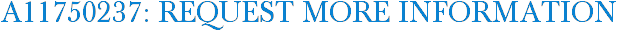 A11750237: Request More Information
