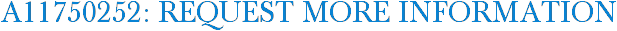 A11750252: Request More Information
