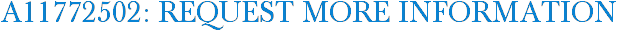 A11772502: Request More Information