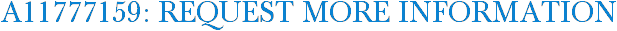 A11777159: Request More Information