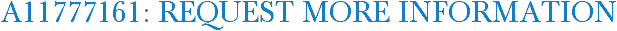 A11777161: Request More Information