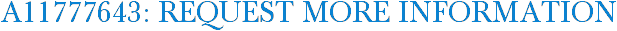 A11777643: Request More Information