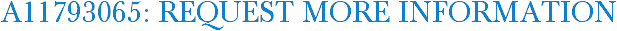 A11793065: Request More Information