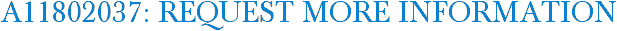 A11802037: Request More Information