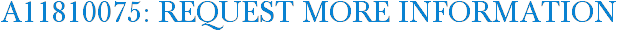 A11810075: Request More Information