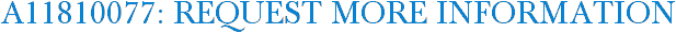 A11810077: Request More Information