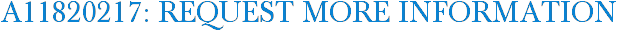 A11820217: Request More Information