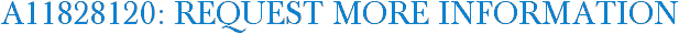 A11828120: Request More Information