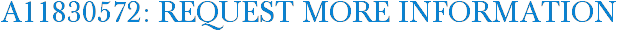 A11830572: Request More Information