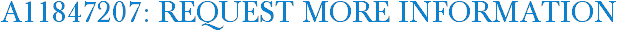 A11847207: Request More Information