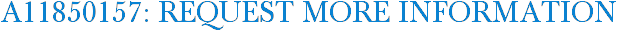 A11850157: Request More Information