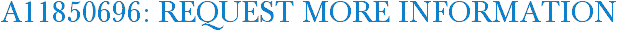 A11850696: Request More Information