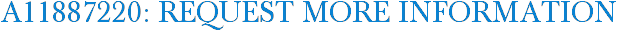 A11887220: Request More Information