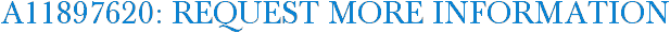 A11897620: Request More Information