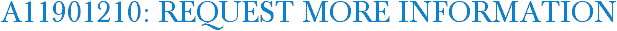 A11901210: Request More Information