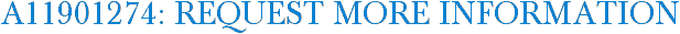 A11901274: Request More Information