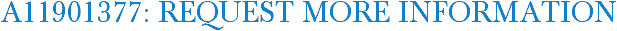 A11901377: Request More Information