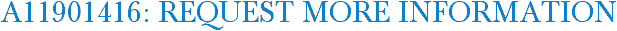 A11901416: Request More Information