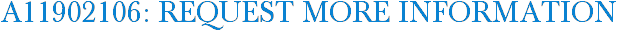 A11902106: Request More Information