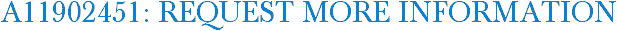 A11902451: Request More Information