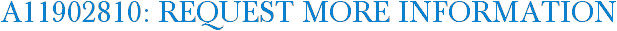 A11902810: Request More Information