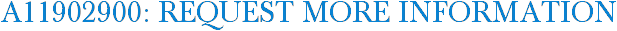 A11902900: Request More Information