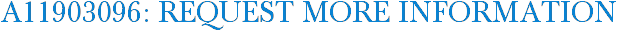 A11903096: Request More Information
