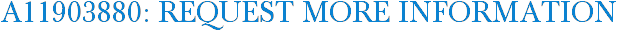 A11903880: Request More Information