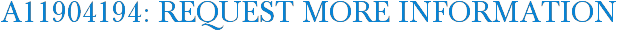 A11904194: Request More Information