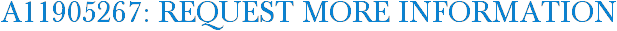 A11905267: Request More Information