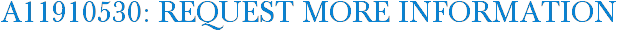 A11910530: Request More Information