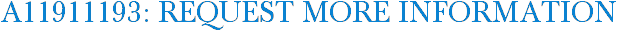 A11911193: Request More Information