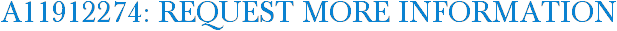 A11912274: Request More Information