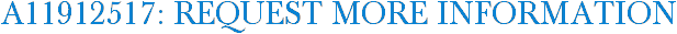 A11912517: Request More Information