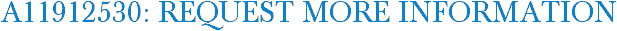 A11912530: Request More Information