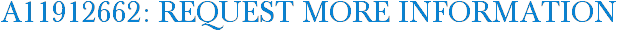 A11912662: Request More Information