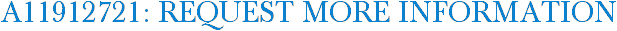 A11912721: Request More Information
