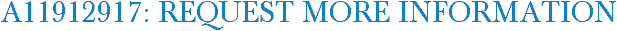A11912917: Request More Information