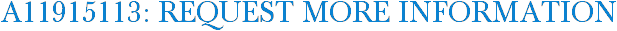 A11915113: Request More Information