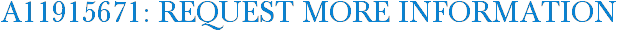 A11915671: Request More Information