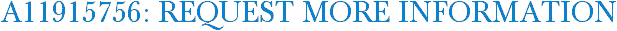 A11915756: Request More Information
