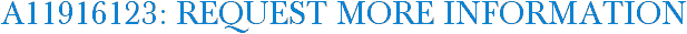 A11916123: Request More Information