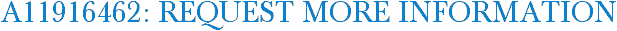 A11916462: Request More Information